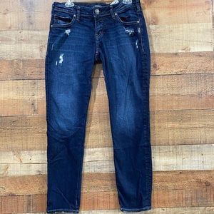 Silver Jeans “Sam” Distressed Jeans Size 27